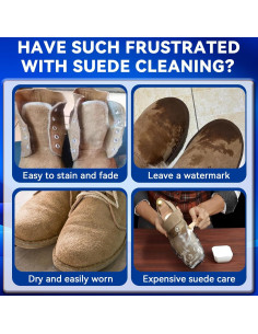 Kit Limpiador de Zapatos de Ante Premium con Cepillo - Azul 2