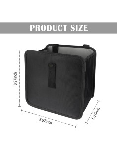 Bolsa de Basura Colgante para Auto Carleef 7L Impermeable 2