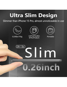 Cargador Portátil Inalámbrico LUCKYDUO 5000mAh Slim Magsafe 2