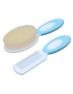 Juego de Cepillo y Peine para Bebés HUAYINGMEI - Cerdas Naturales