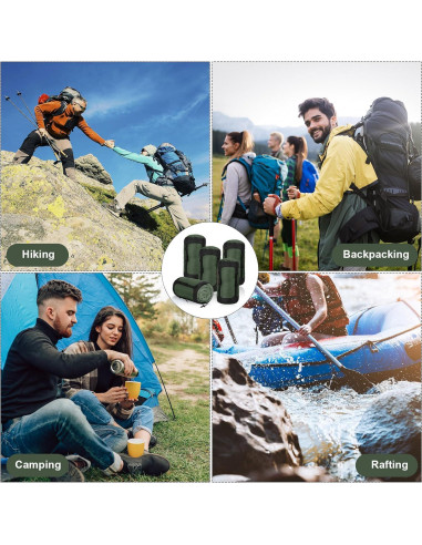 5 Sacos de Compresión GliCraft 20L Impermeables Verde Militar