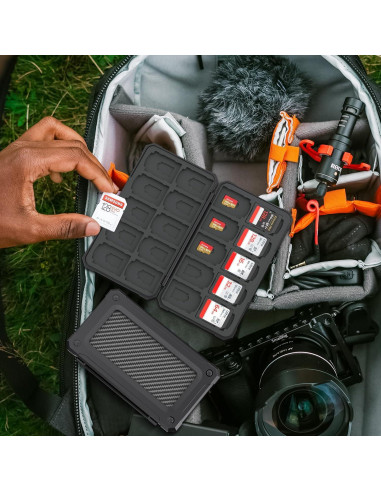 Caja Organizador para 20 Tarjetas SD y 20 microSD THELIFELICIOUS