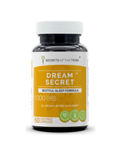 Sueño Secreto 60 Cápsulas 1000 mg Valeriana y Hierbas Naturales