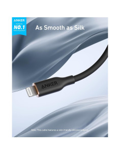 Cable USB A a Lightning Anker 0.91 m, Carga Rápida MFi 2