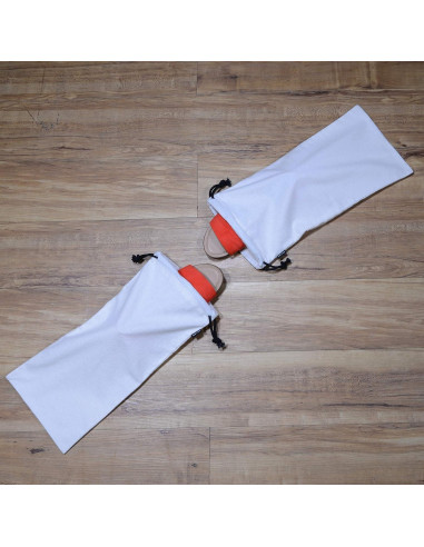 Bolsas de Tela ZENPAC para Zapatos Beige 20x43 cm (Paquete de 4)