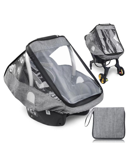 Cubierta de Lluvia para Asiento de Coche Bebé EVA Impermeable