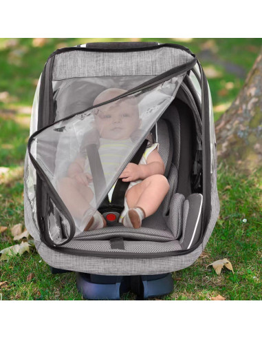 Cubierta de Lluvia para Asiento de Coche Bebé EVA Impermeable