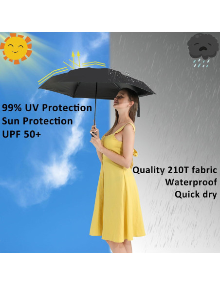 Paraguas Mini BAODINI Compacto UV 50+ para Viaje