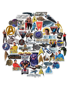 Calcomanías Star Trek - Paquete de 50 Vinilo Premium