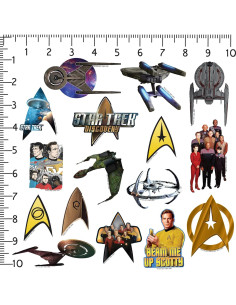 Calcomanías Star Trek - Paquete de 50 Vinilo Premium 2