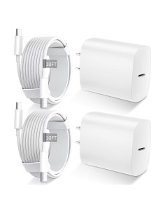 Cargador Rápido USB C 20W para iPhone 16 15 Pro Max 10FT