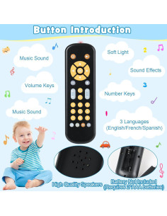 Control Remoto Musical para Bebés TT606 - Juguete de Aprendizaje 2
