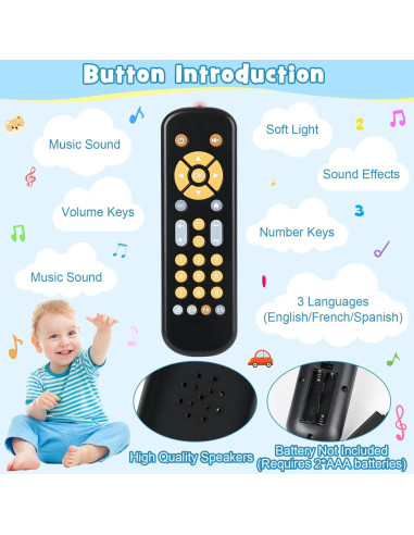 Control Remoto Musical para Bebés TT606 - Juguete de Aprendizaje