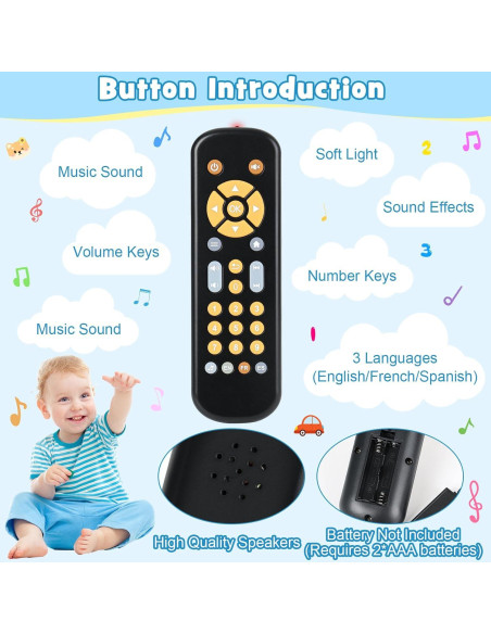 Control Remoto Musical para Bebés TT606 - Juguete de Aprendizaje