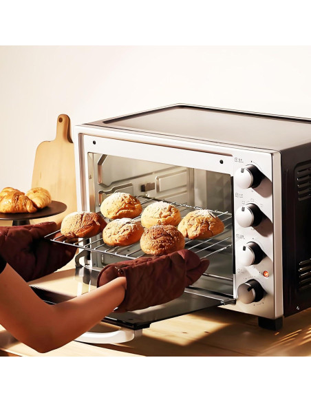 Estante de horno ajustable Baudelun 36.8-64.8 cm cromo