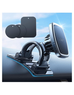 Soporte Magnético para Teléfono de Coche LISEN Negro con 6 Imánes