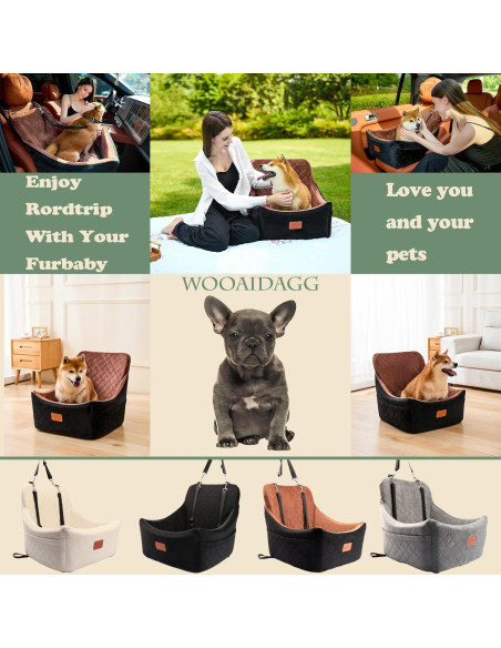 Asiento Elevador para Perros WOOAIDAGG Beige 50.8x50.8cm