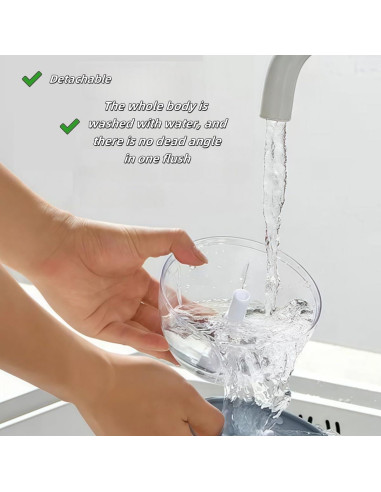 Picador de Verduras Manual XGVIEGZ 160ml Azul - Cortador de Ajo