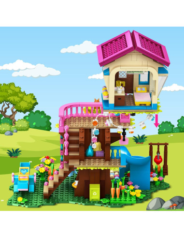 HOGOKIDS Juego de Construcción Casa en el Árbol 622 Piezas
