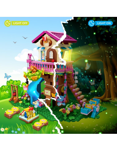 HOGOKIDS Juego de Construcción Casa en el Árbol 622 Piezas