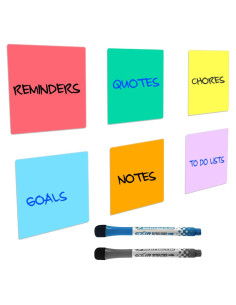 Notas Adhesivas Borrables Quick Canary - Paquete de 6 Piezas 10x10 cm