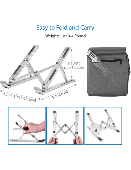 Soporte Ajustable Tek Styz para Huawei MateBook E - Plata