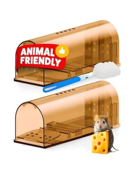 Trampas de Ratones Humanas CTB Dealz - Paquete de 2 Reutilizables