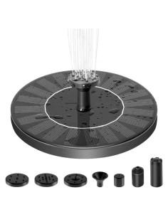 Bomba de Fuente Solar Estefanlo 1.4W para Jardín y Baño de Aves