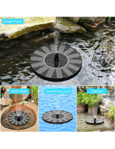 Bomba de Fuente Solar Estefanlo 1.4W para Jardín y Baño de Aves 2