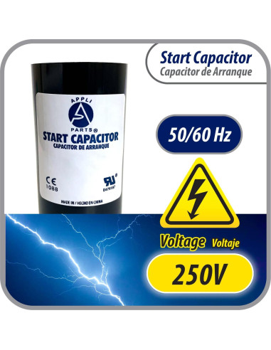 Capacitor de Arranque Appli Parts 80-108 Mfd 250 VAC Universal