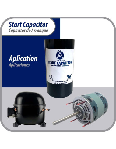 Capacitor de Arranque Appli Parts 80-108 Mfd 250 VAC Universal