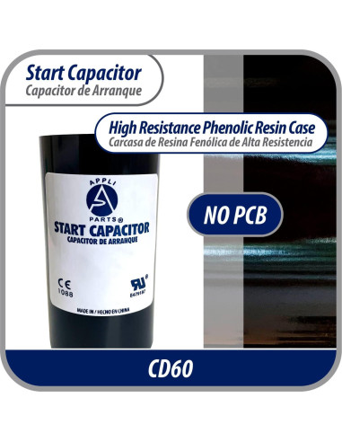 Capacitor de Arranque Appli Parts 80-108 Mfd 250 VAC Universal