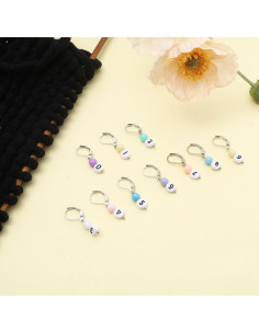 Marcadores de Puntos DoreenBeads para Tejer - 10 Piezas Coloridas 2