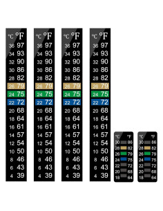 Tira Termómetro Acuario AxiyanX 6 Pcs Autoadhesiva 4-36C