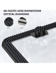 Marco de Placa de Licencia Brillante SHARE&CARE - 2 Piezas Color AB 2