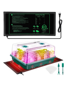 Bandeja de Germinación de Semillas Ourhom 96 Celdas con Luz