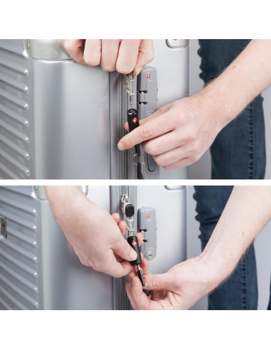 Candado de Equipaje TSA TravelMore con Llave - Negro
