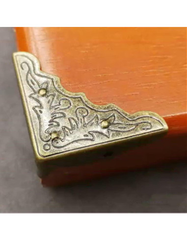 Protector de Esquinas de Latón Antiguo Dophee 8 Piezas