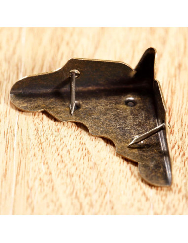 Protector de Esquinas de Latón Antiguo Dophee 8 Piezas