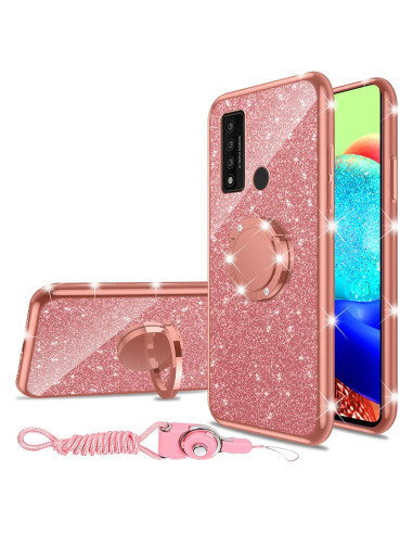Funda para TCL 20 XE 6.5" Nancheng Oro Rosa con Soporte