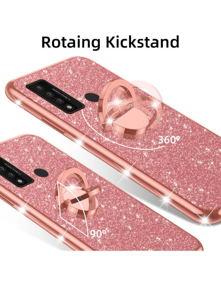 Funda para TCL 20 XE 6.5" Nancheng Oro Rosa con Soporte