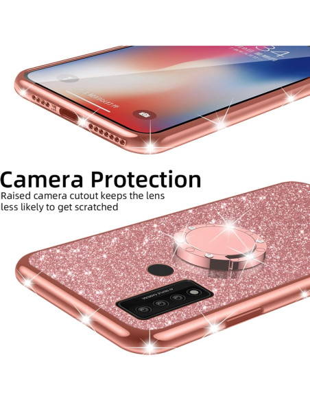 Funda para TCL 20 XE 6.5" Nancheng Oro Rosa con Soporte