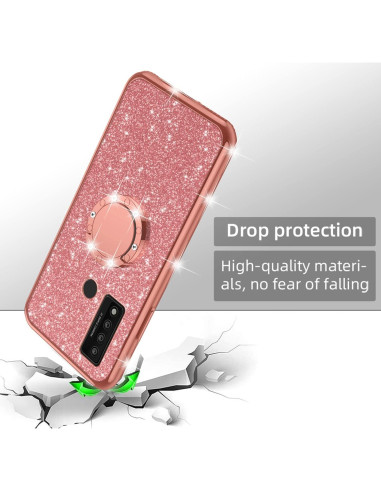 Funda para TCL 20 XE 6.5" Nancheng Oro Rosa con Soporte