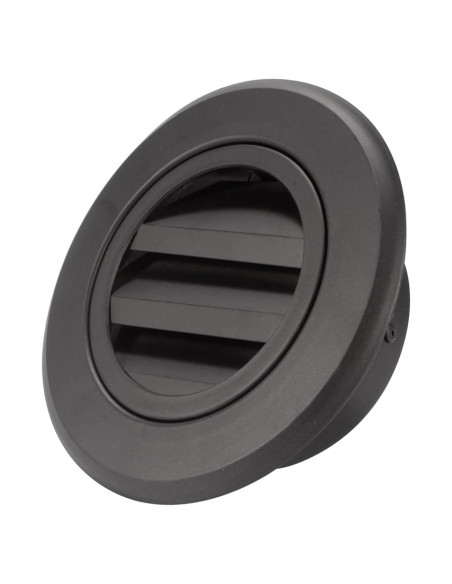 Ventilación de Soffit Hon&Guan 100mm Aluminio Negro con Malla