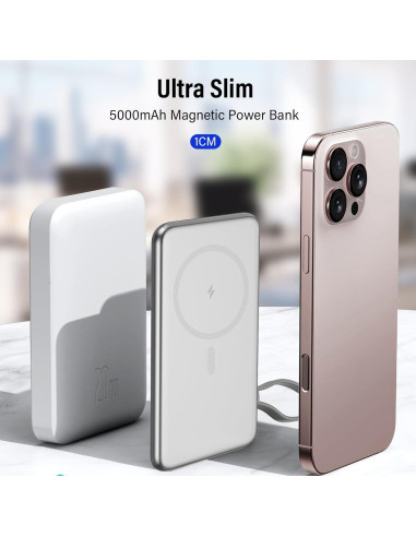 Cargador Portátil Magnético 5000mAh Shenzen Carga Rápida PD 20W