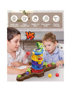 Juguete de Caída de Pelotas Dinosaurio Fullware 4 Jugadores 2