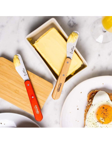 Cuchillo para Untar Opinel No.117 Azul Oscuro - Madera de Haya