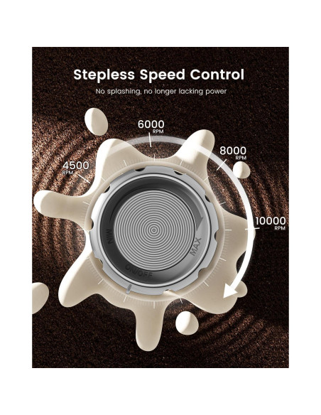 Espumador de Leche Recargable Maestri House MHMF03 Negro