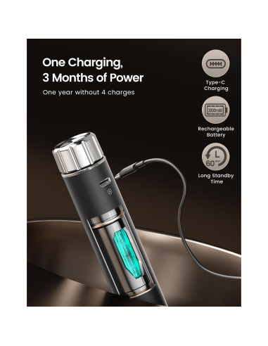 Espumador de Leche Recargable Maestri House MHMF03 Negro