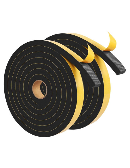 Burlete de Espuma YIJUHOU 2.54 cm x 1.27 cm x 6.1 m Aislante